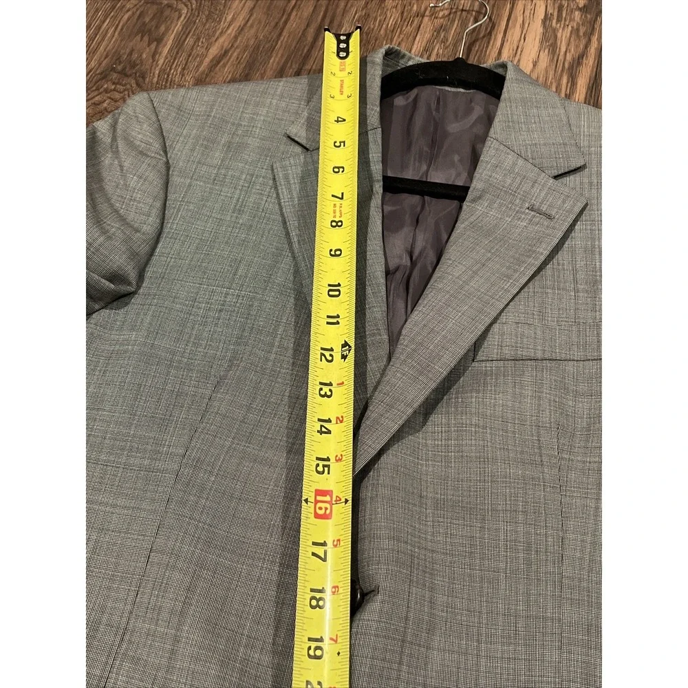 Lauren Ralph Lauren Men's Gray Sport Coat Jacket Blazer 38R 100% Wool